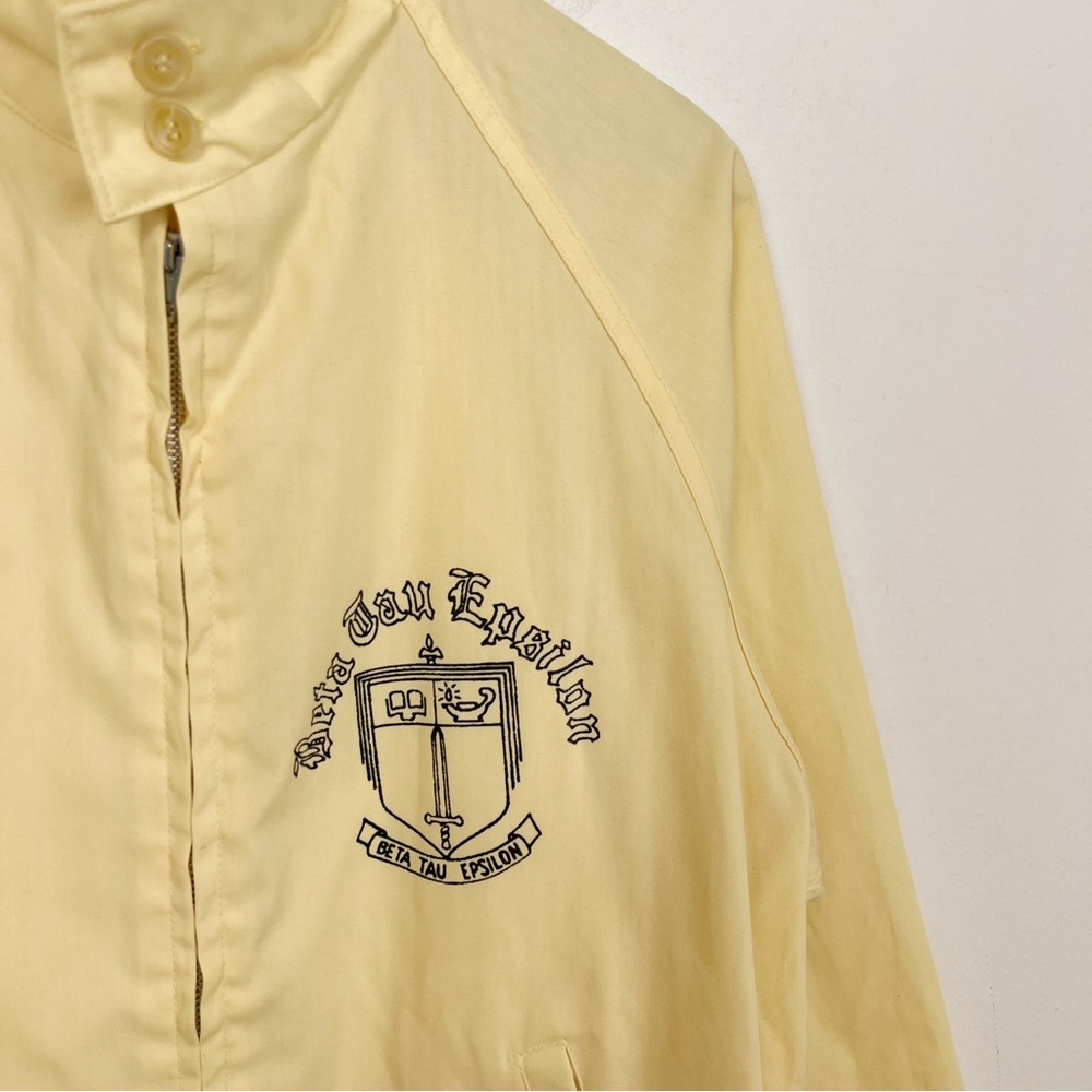 Vintage Sportswear Permanent Press Yellow Campus Ricky Jacket Beta Tau Epsilon M View 2